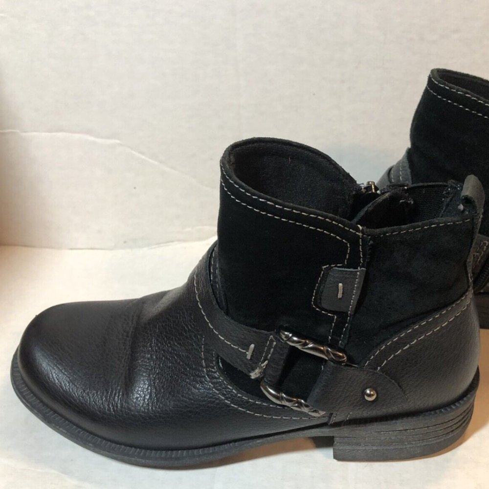 Earth Origins By Earth Paris Style Leather & Suede Black 8W Boots like Born